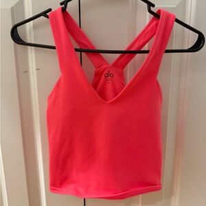 Alo Neon Pink Sports Tank Top XS